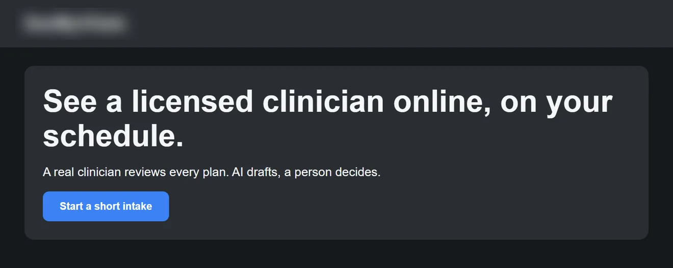 The saved sample page Brand Absorber read: a dark header, a panel with a headline, one line of copy and a blue button